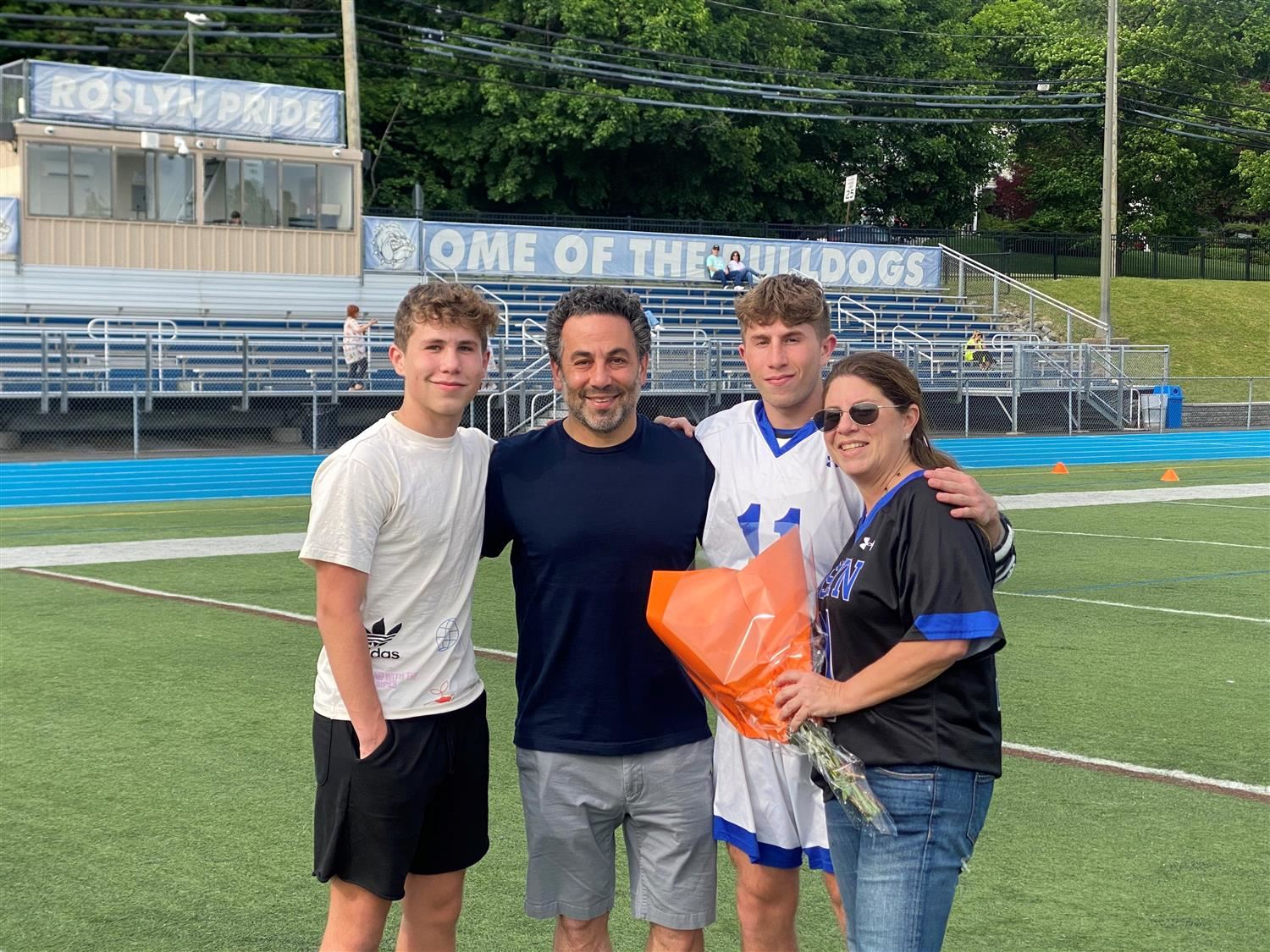 Senior Athlete and Family